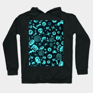 Halloween Pattern Art Design (R1-3) Hoodie